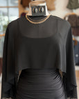 Cristy Poncho Mini Dress