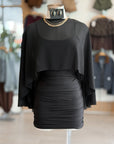 Cristy Poncho Mini Dress