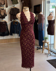 Eva Mesh Midi Dress
