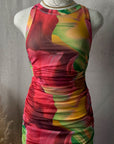 Azalea Mesh Midi Dress