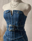 Vickie Belted Skirt Set