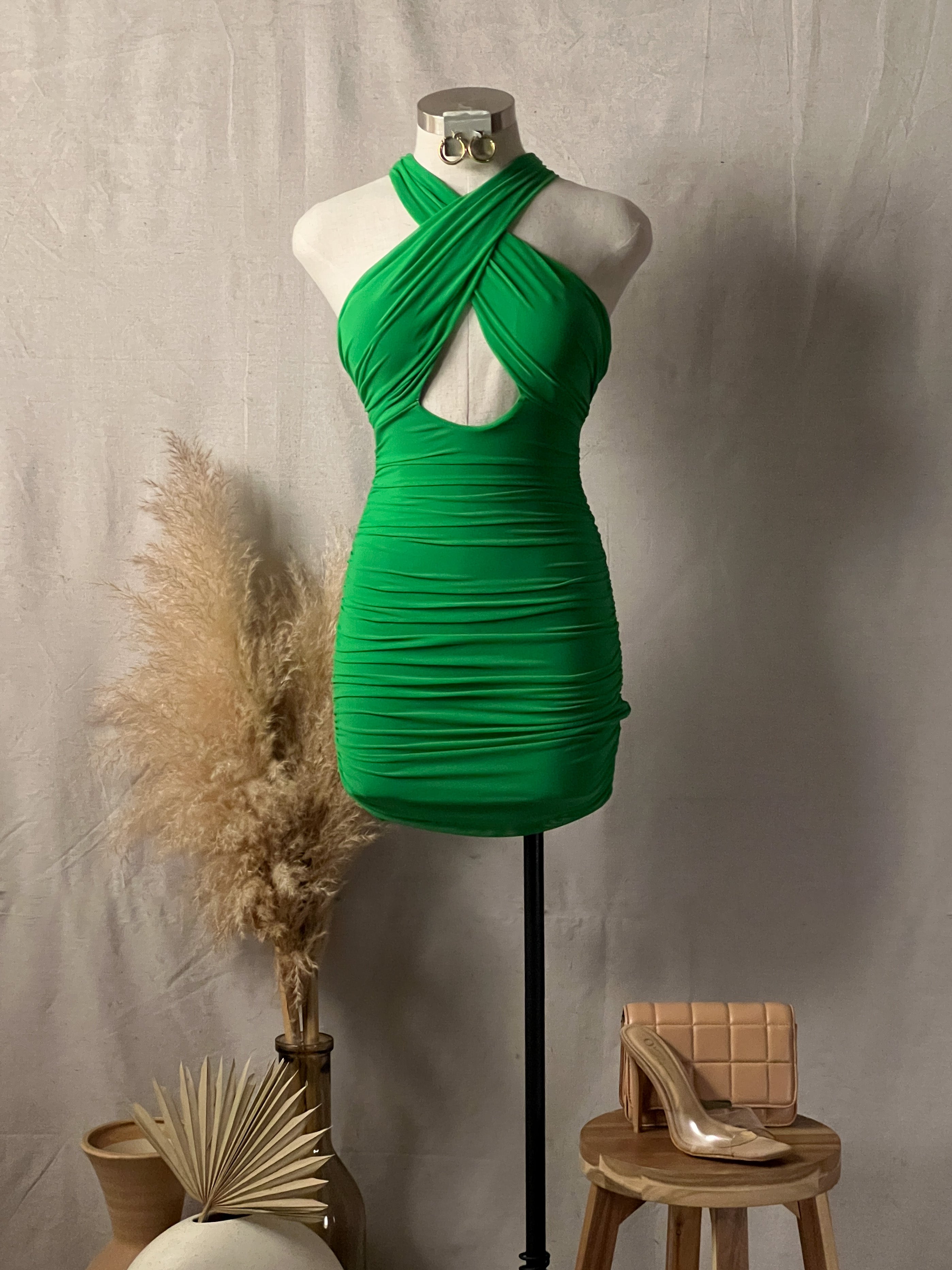 Luxie Crisscross Mini Dress – Fashion Trend LA, Inc