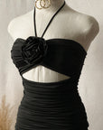 Raven Ruched Mini Dress