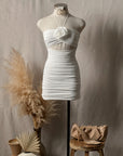 Raven Ruched Mini Dress