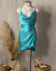 Satin Scoop Neck Mini