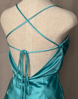Satin Scoop Neck Mini