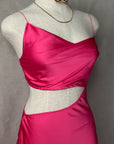 Carrie Cutout Satin Maxi