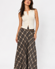 Plaid Maxi Skirt