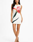 Floral Knit Mini Dress