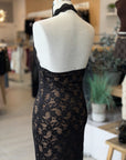 Eva Mesh Midi Dress