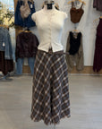 Plaid Maxi Skirt