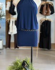 Posh Blue Mini Dress