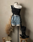 Paris Ruffle Mesh Top