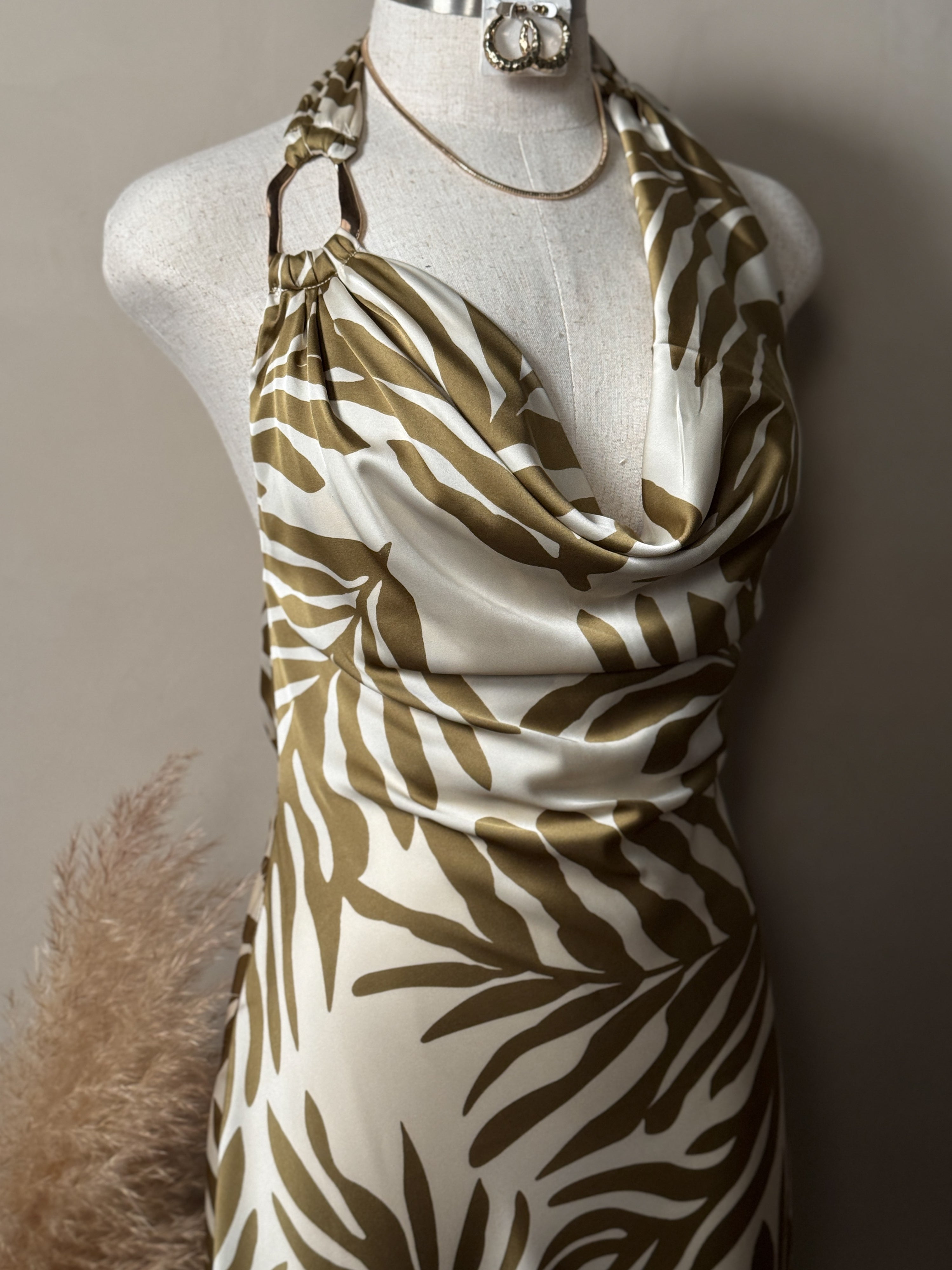 Serene Satin Maxi Dress