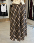 Plaid Maxi Skirt