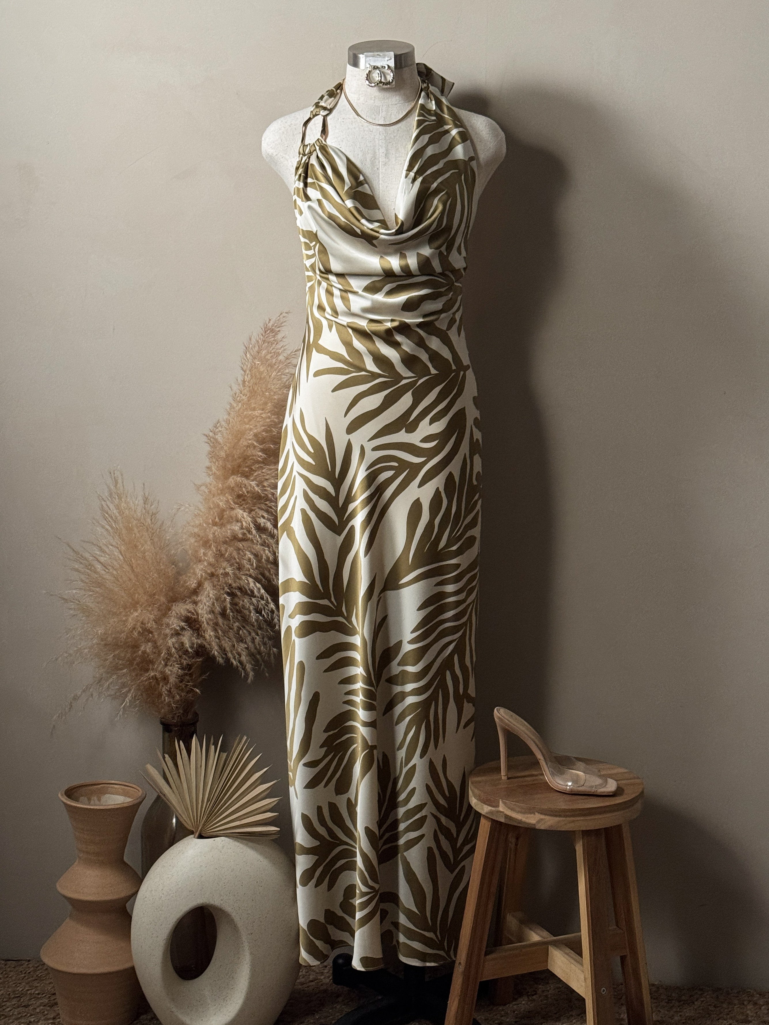 Serene Satin Maxi Dress
