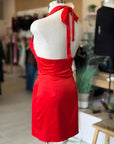 Scarlet Halter Lace Mini