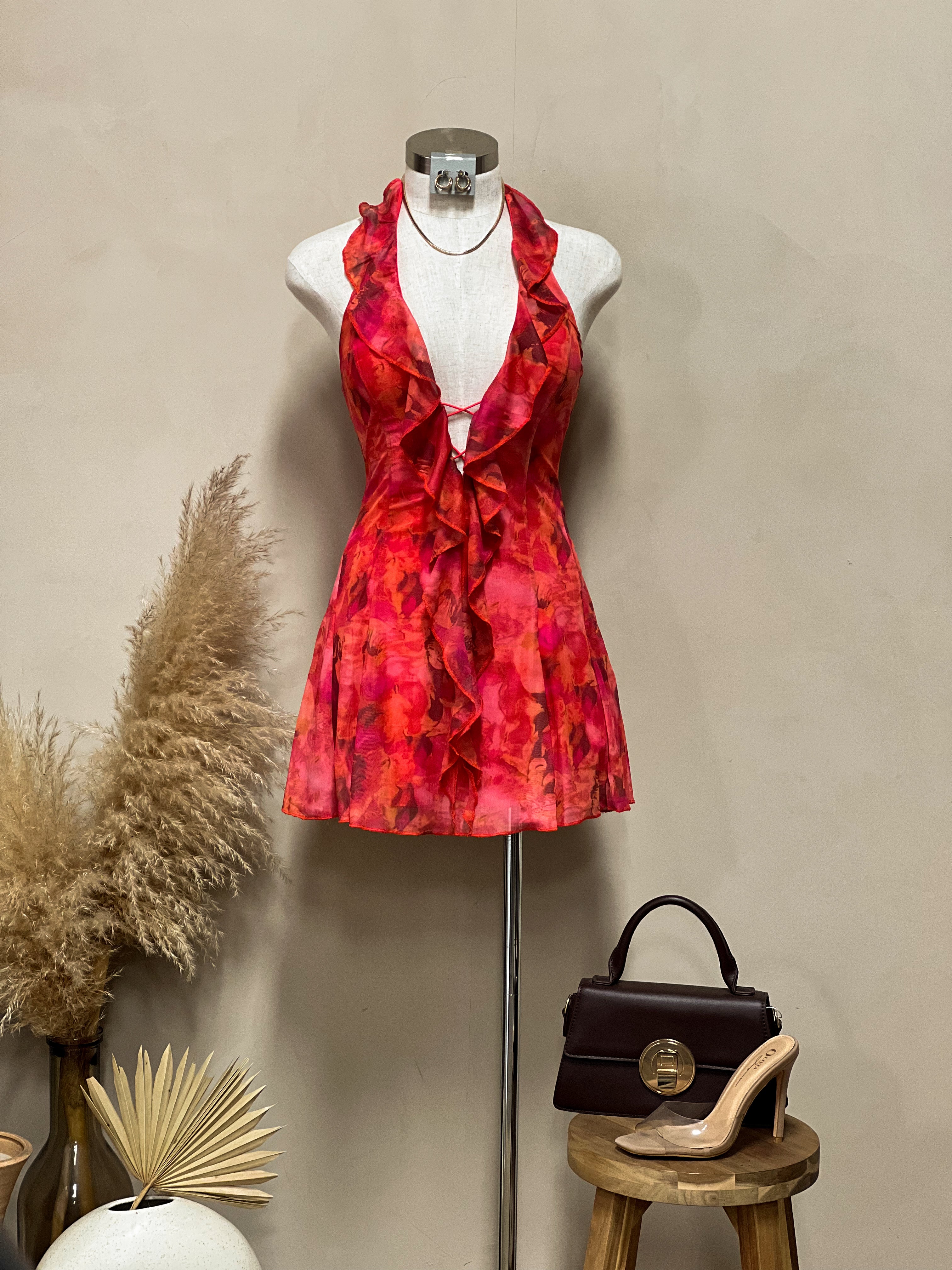 Anne Floral Mini Dress