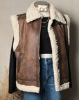 Heather Sherpa Vest