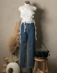 Paris Ruffle Mesh Top