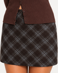 Autumn Plaid Mini Skirt