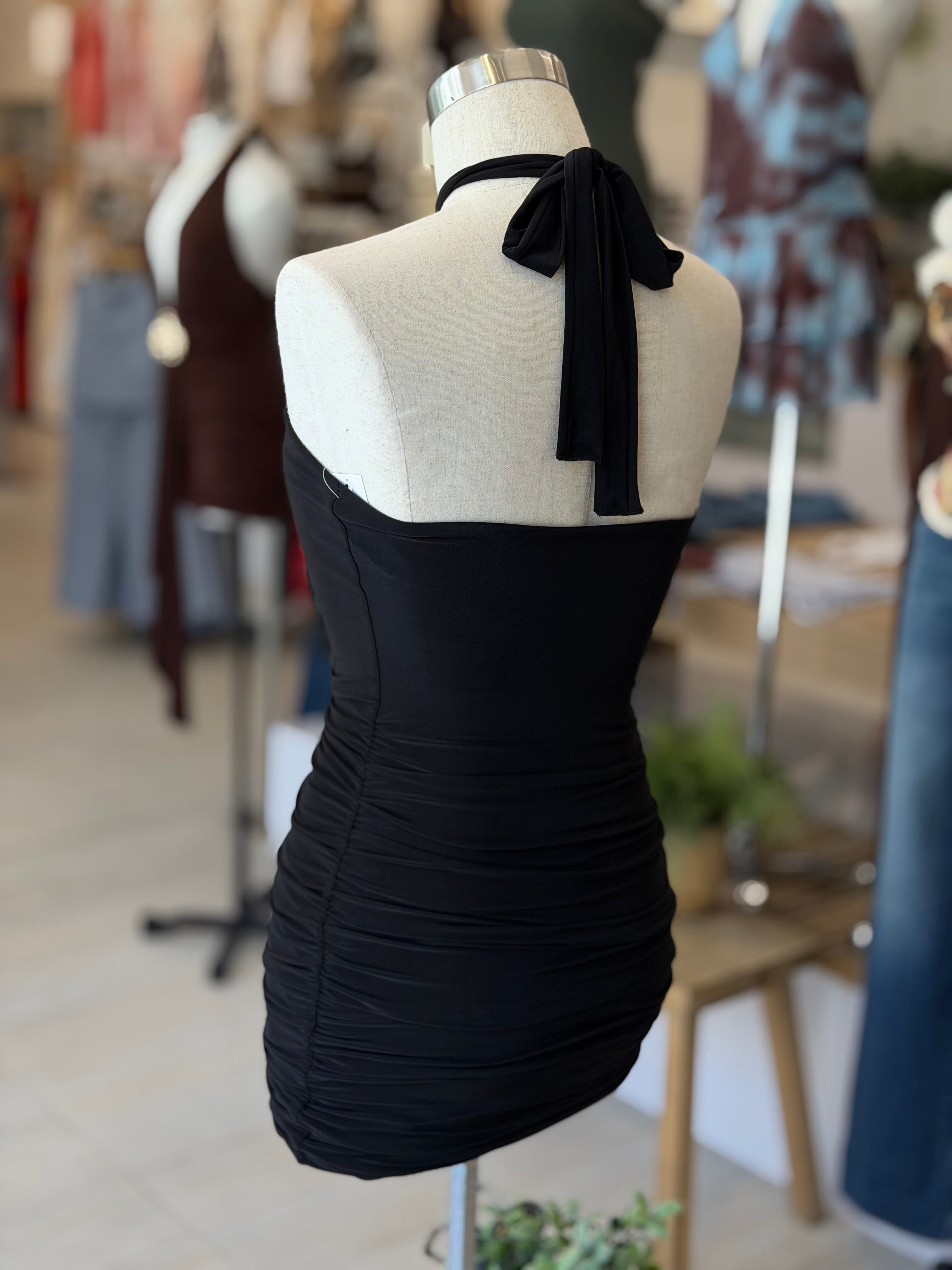 Dahlia Halter Mini Dress