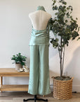 Demi Satin Pants Set