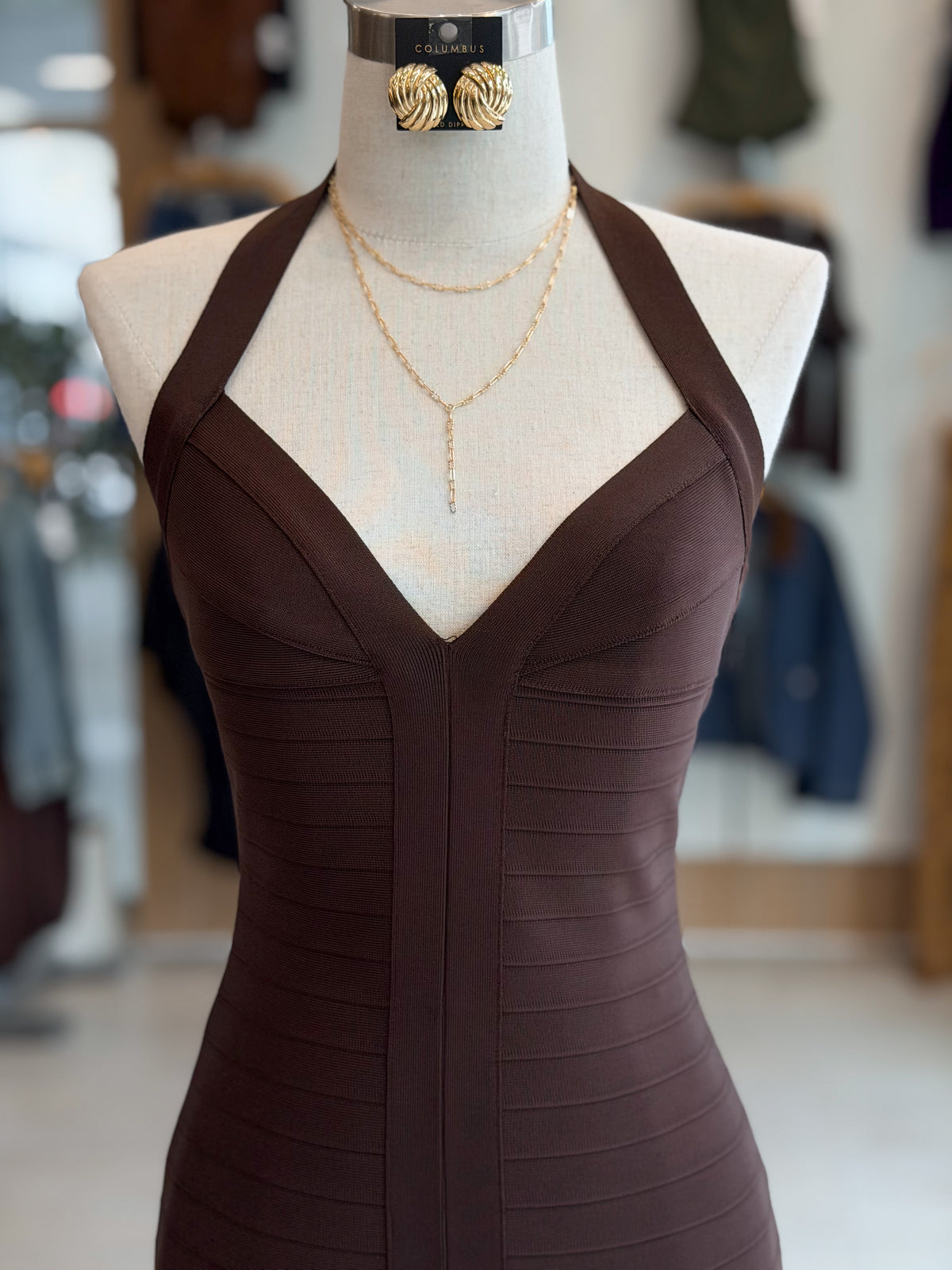 Heidi Halter Mini Dress