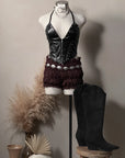 Estrella Studded Halter Top