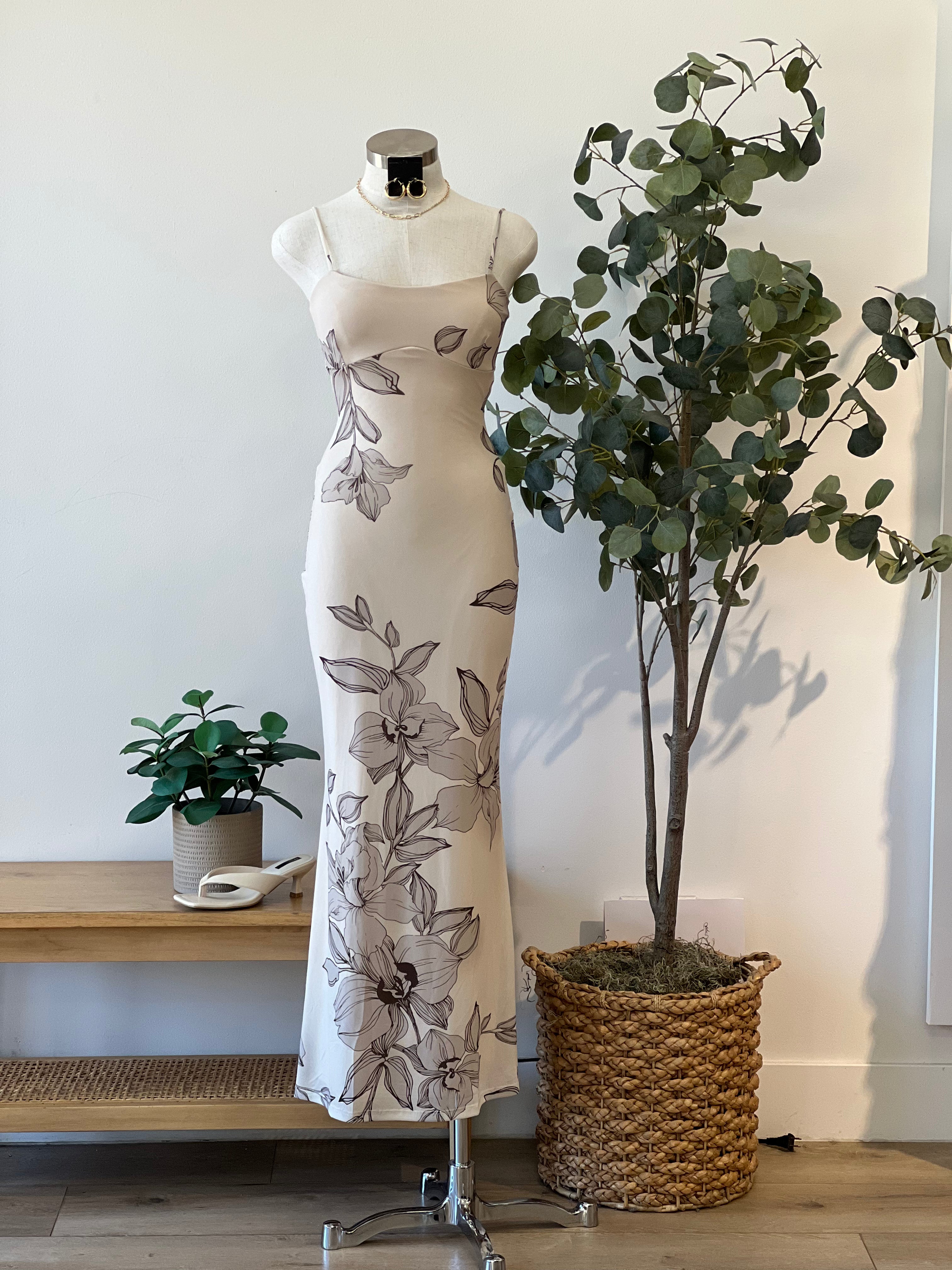 Gianna Mesh Midi Dress
