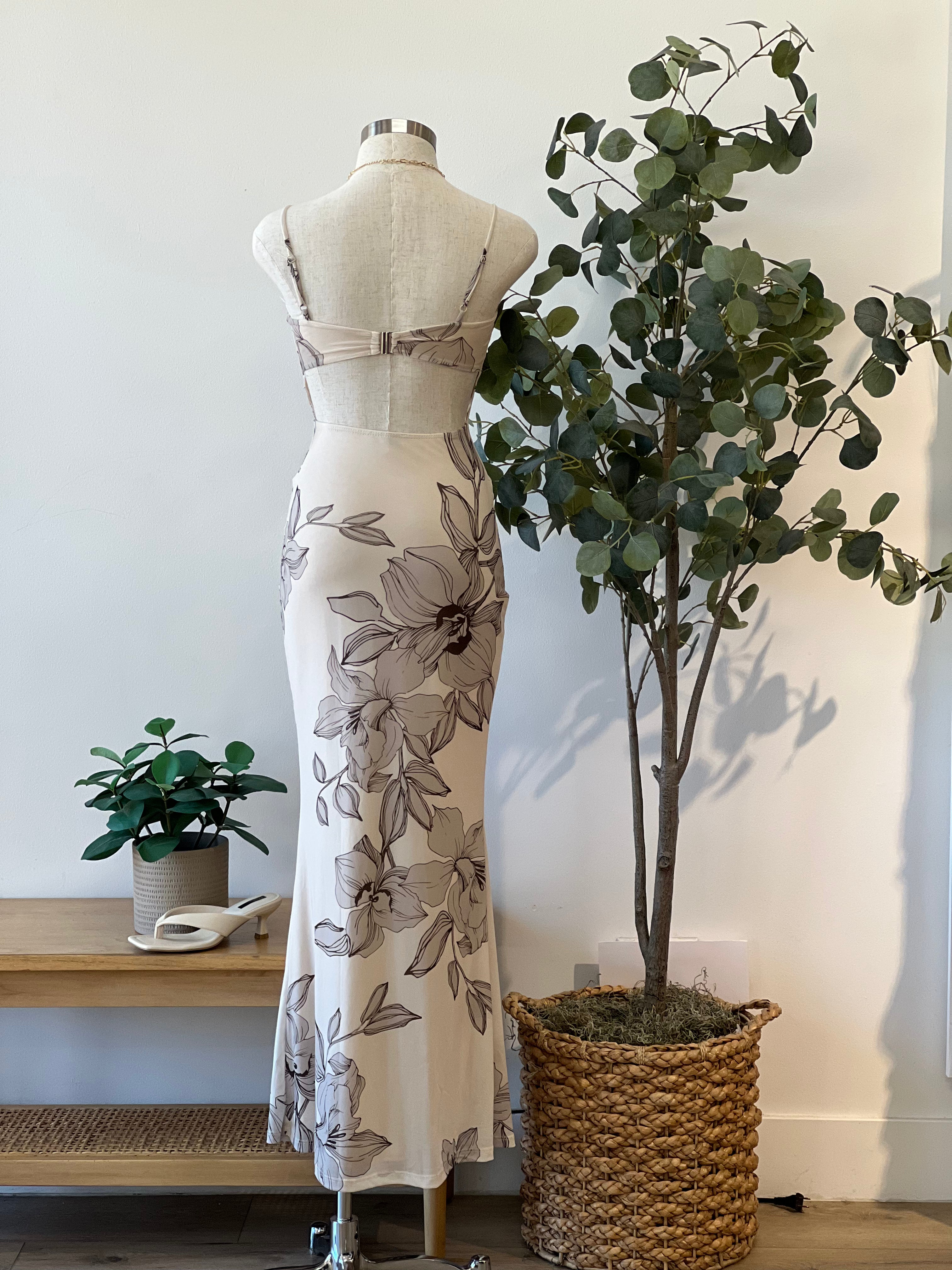 Gianna Mesh Midi Dress