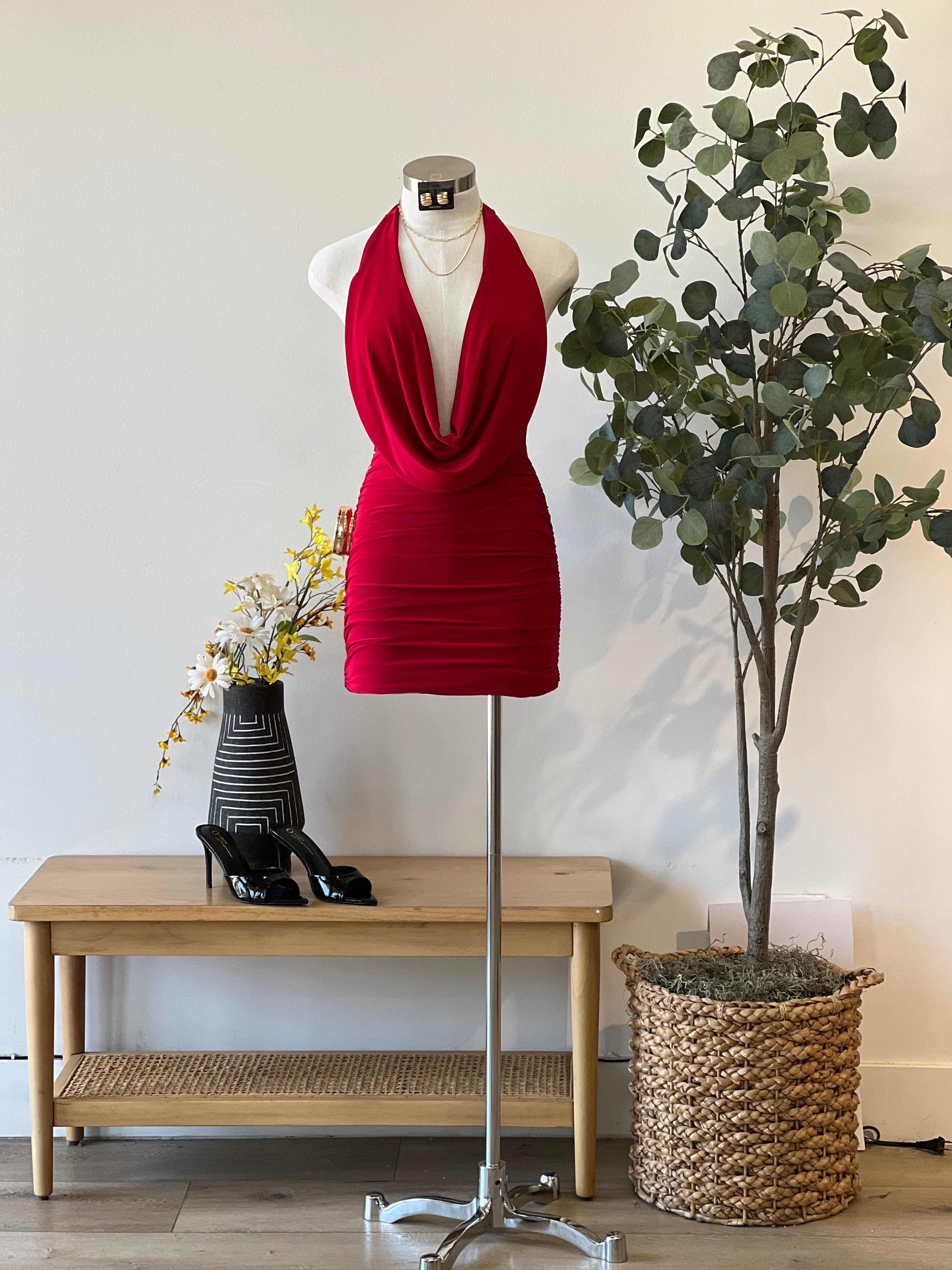Selena Ruched Mini Dress