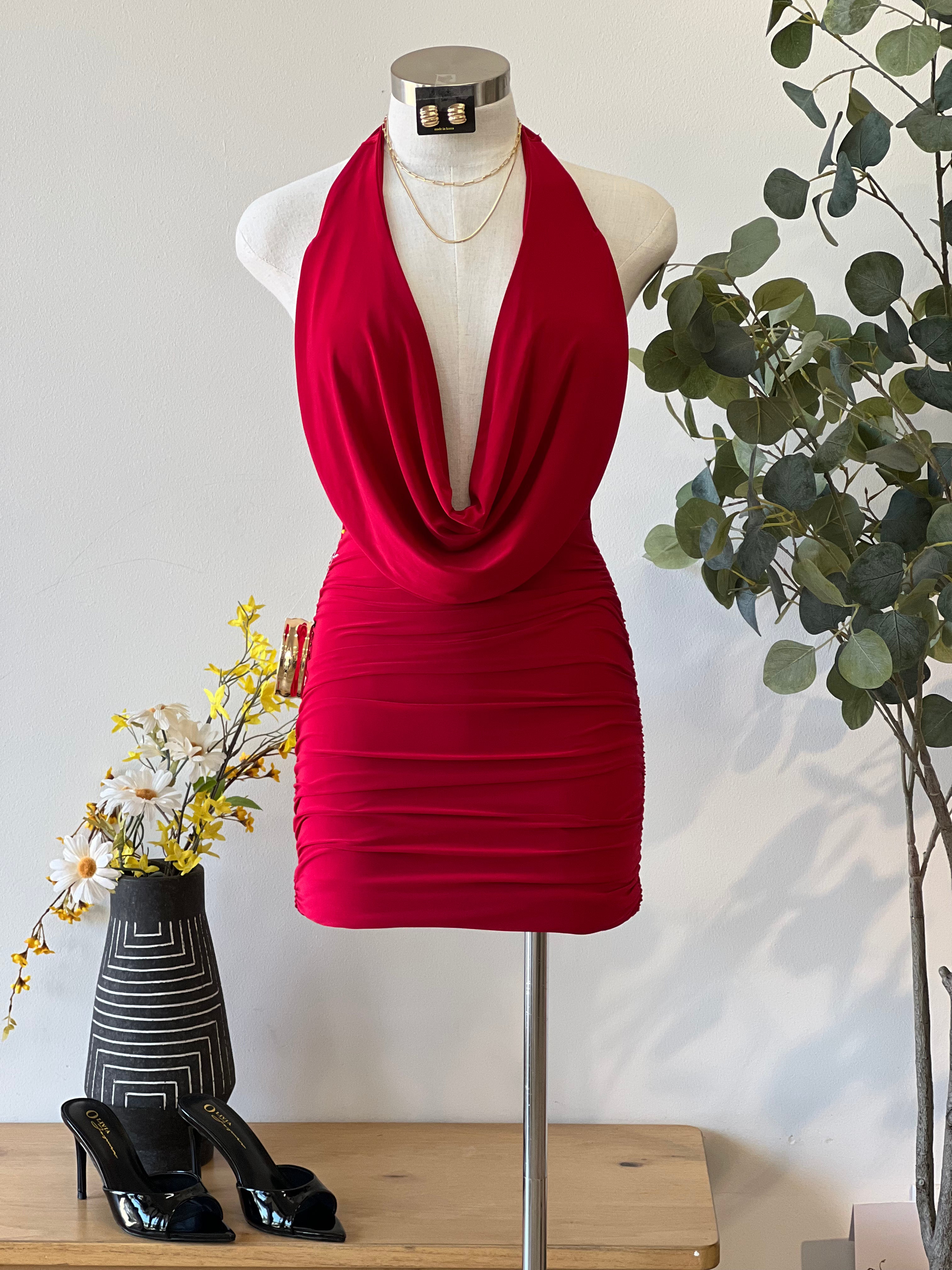 Selena Ruched Mini Dress
