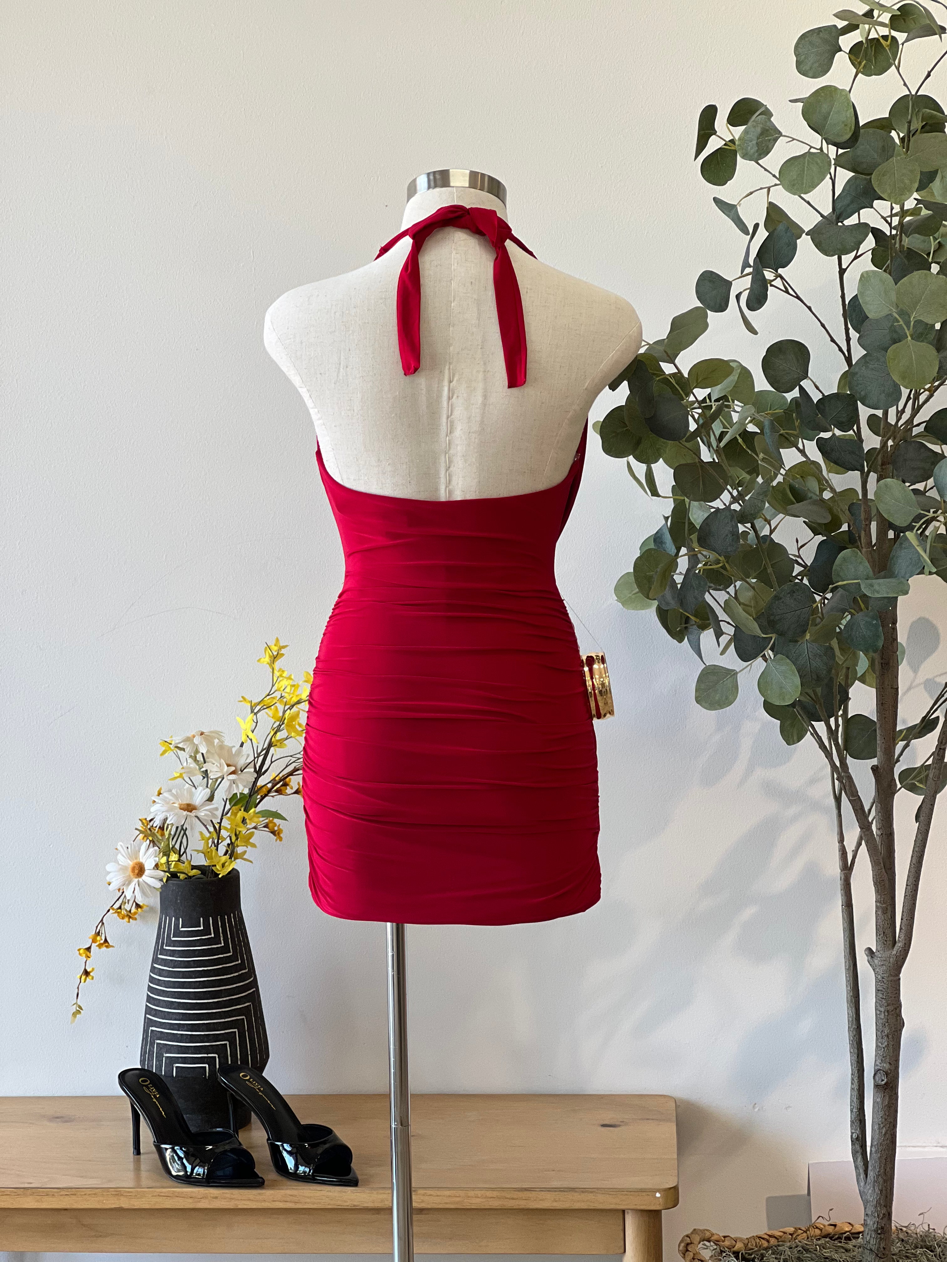 Selena Ruched Mini Dress