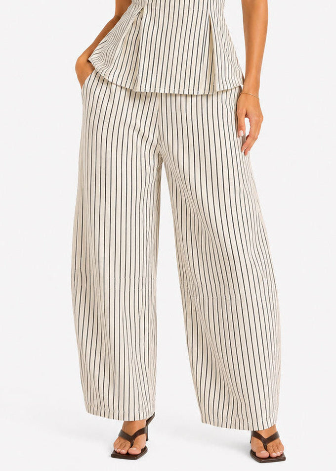 Stripe Barrel Pants