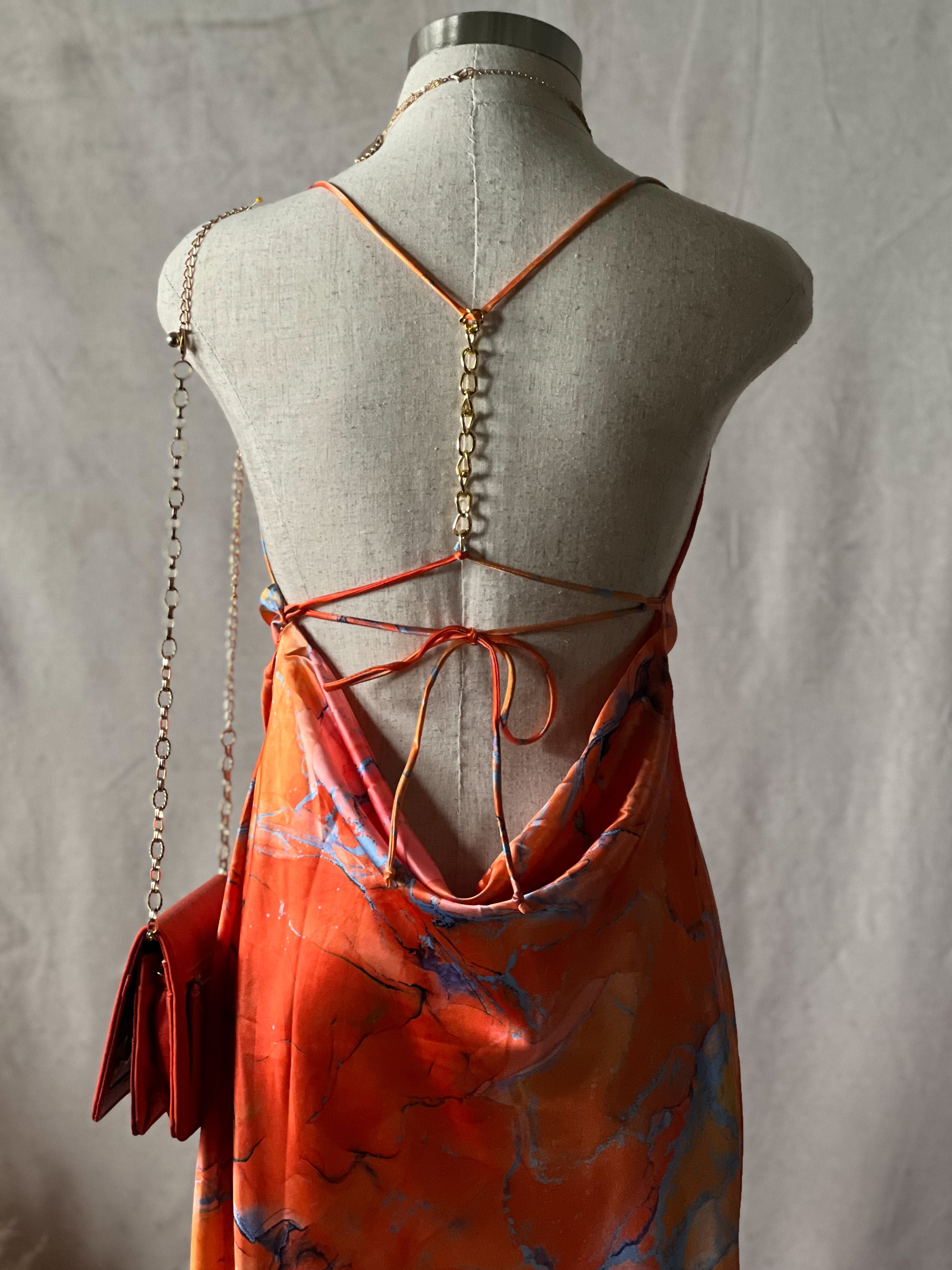 Lyla Satin Maxi Dress