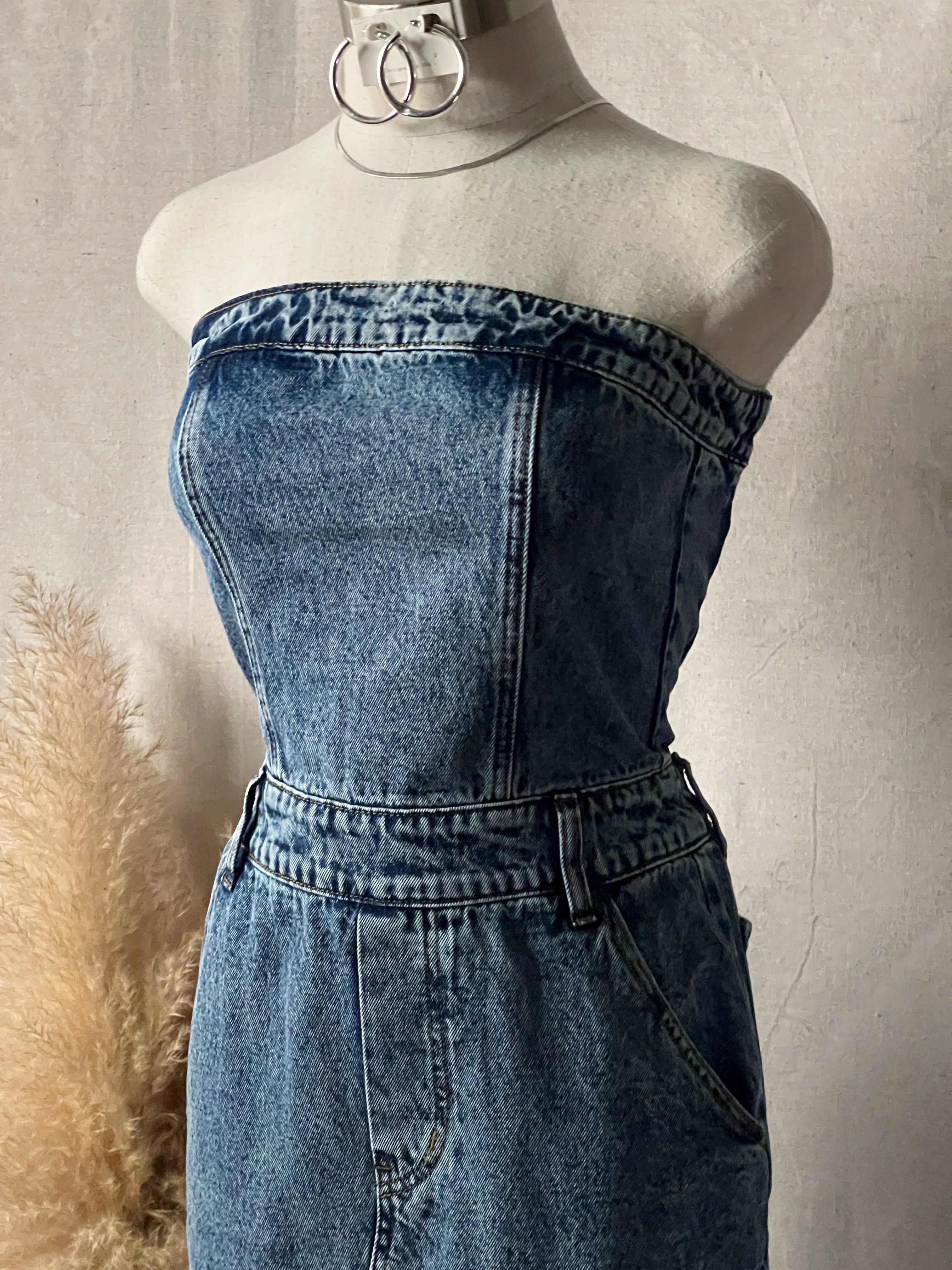 2001 Denim Tube Dress