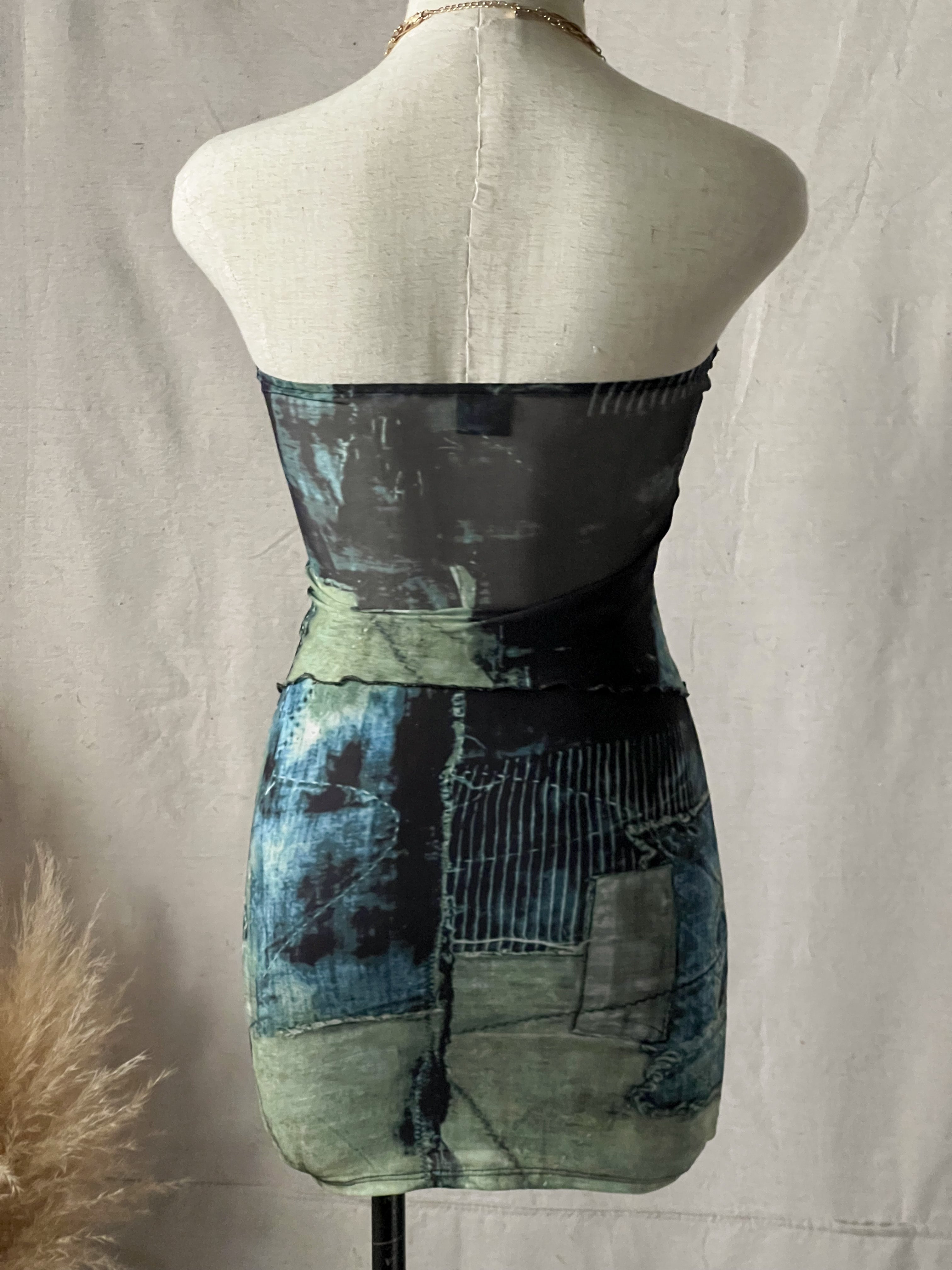 Isla Mesh Tube Skirt Set