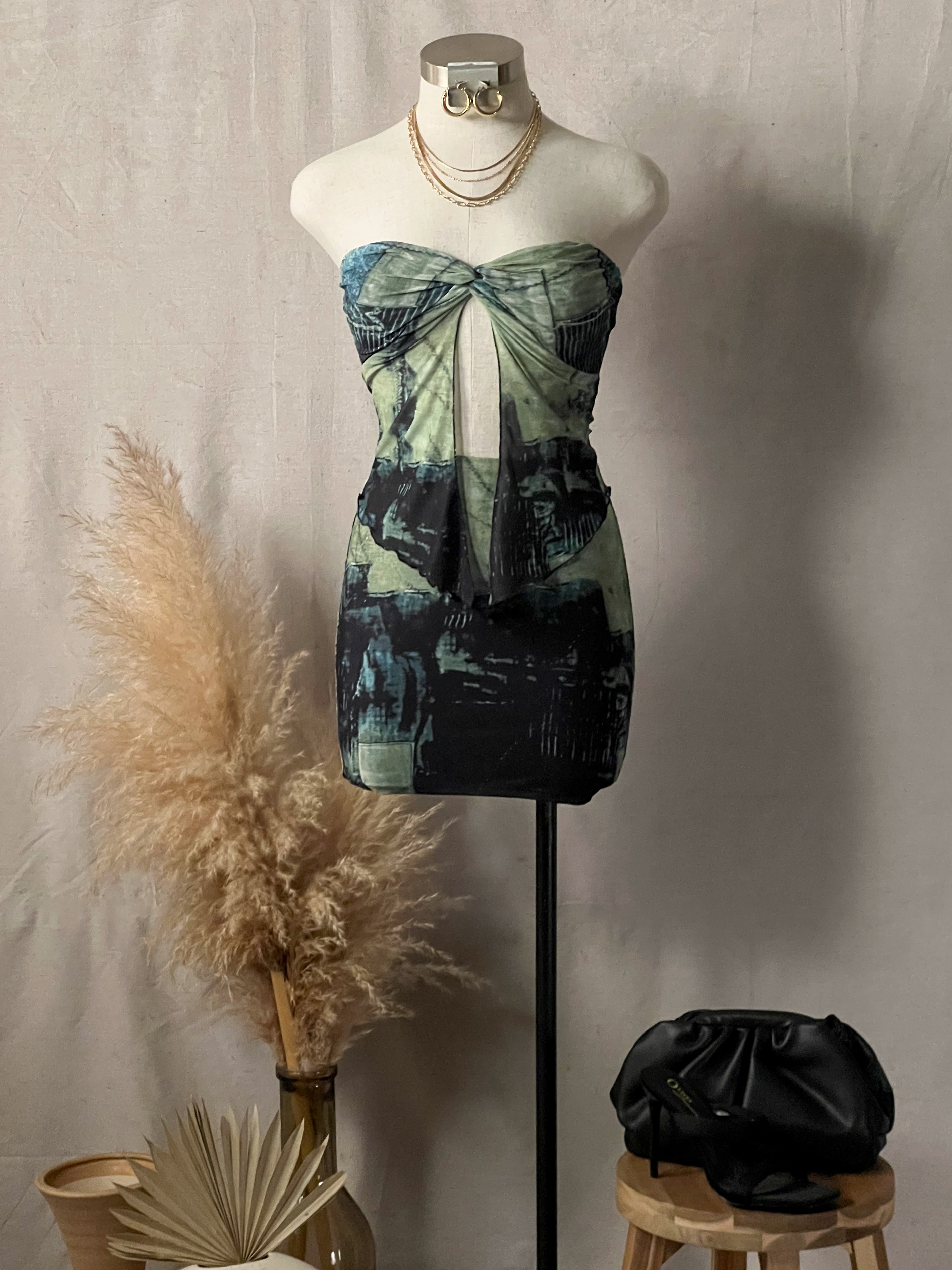 Isla Mesh Tube Skirt Set