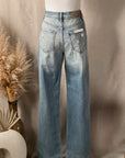 Avril Distressed Dad Jeans