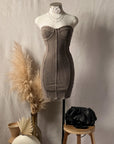 Carmen Ribbed Mini Dress