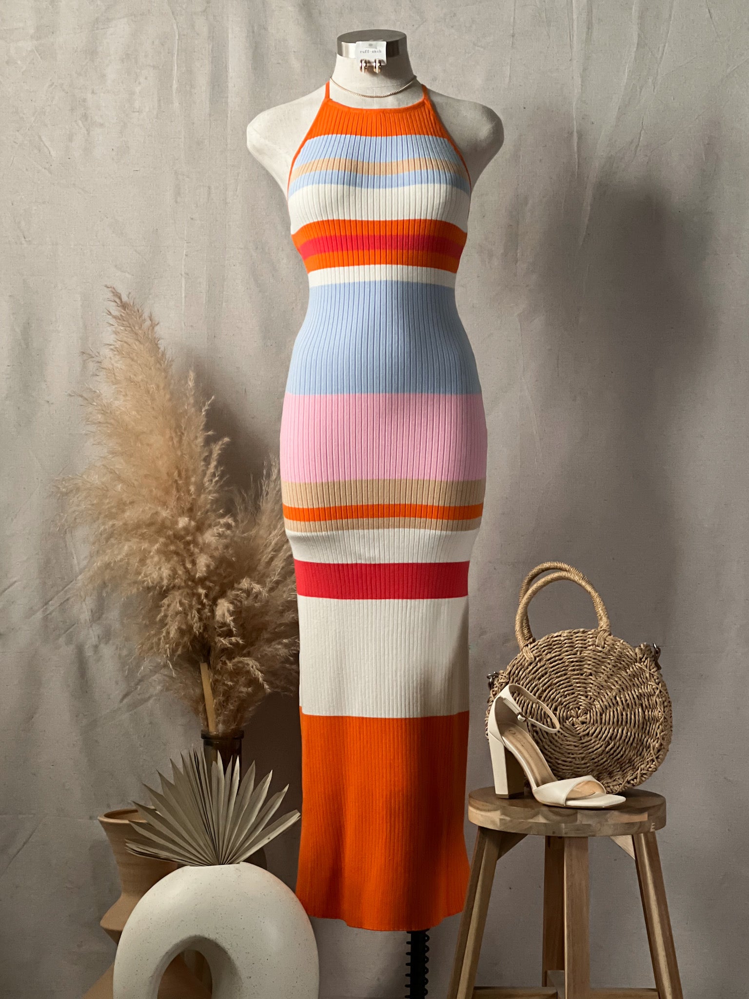 Sonnie Stripe Midi Dress