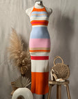 Sonnie Stripe Midi Dress