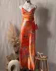 Lyla Satin Maxi Dress