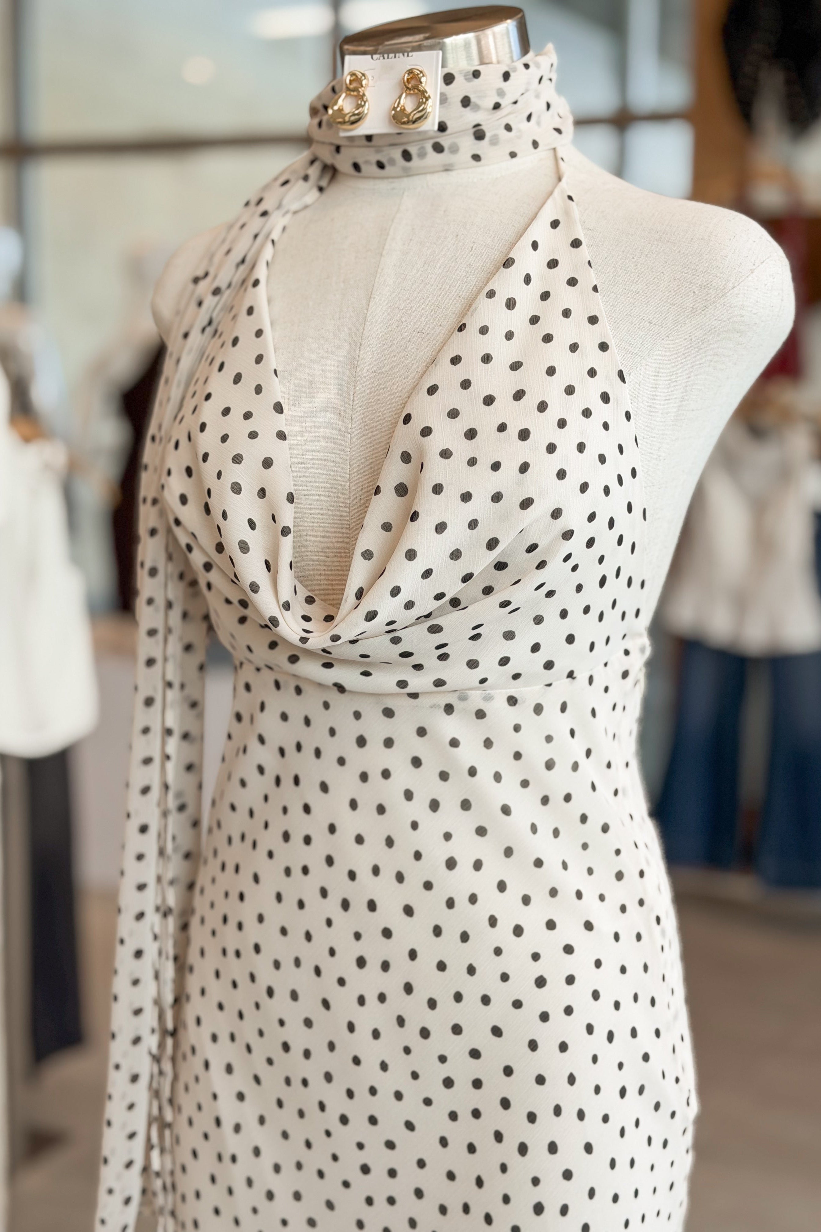Close up Polka Dot Maxi