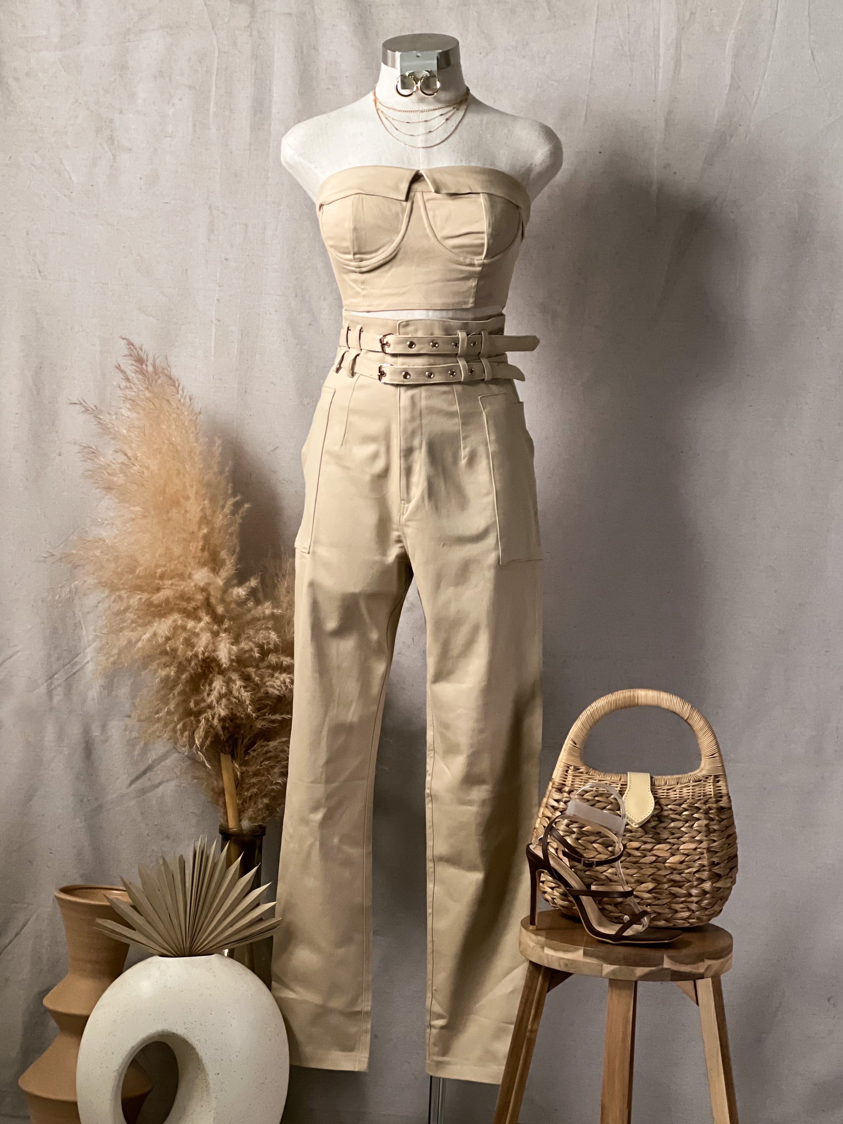 Carla Cargo Pants Set