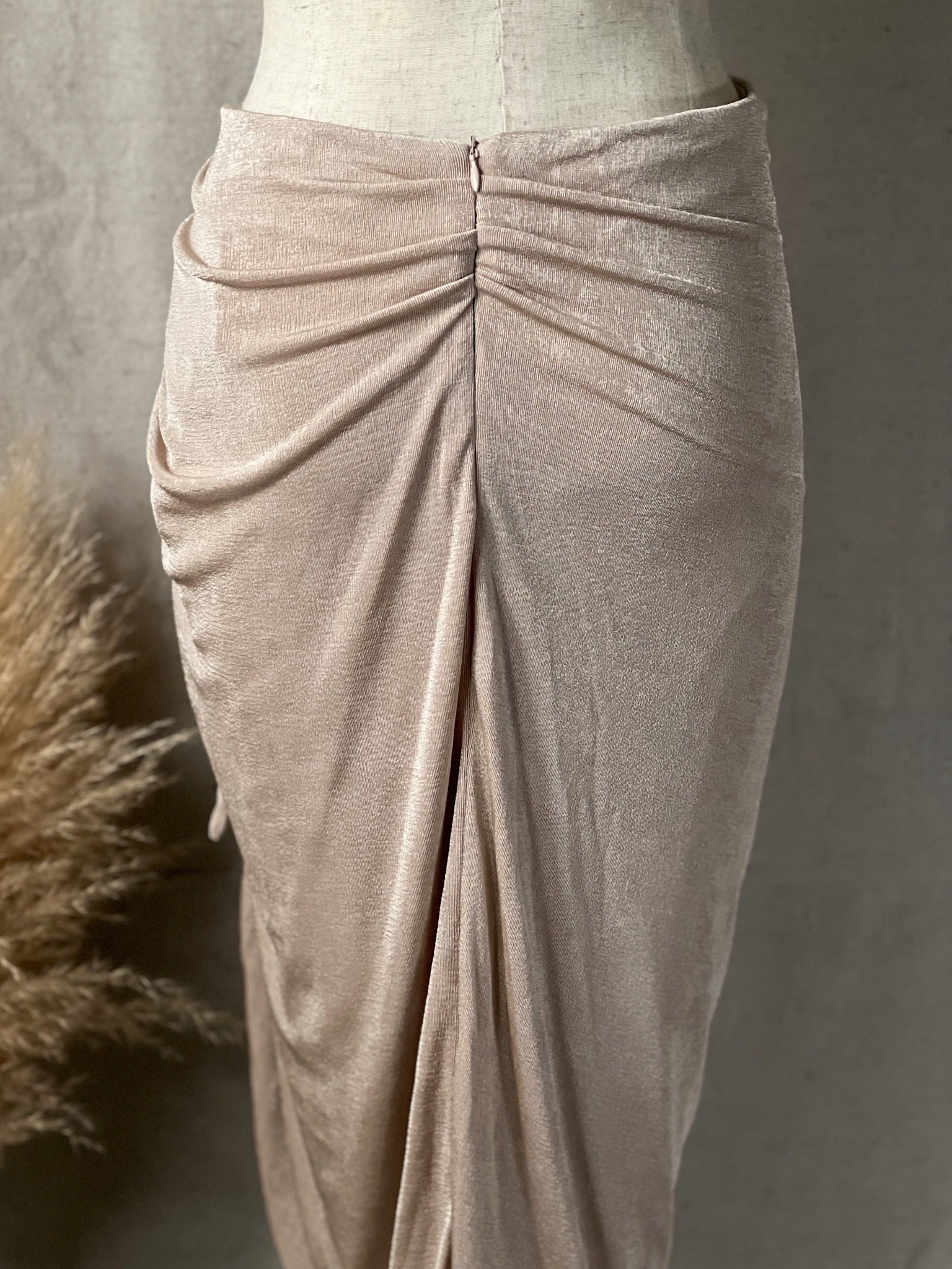 Drape Sarong Midi Skirt