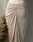 Drape Sarong Midi Skirt