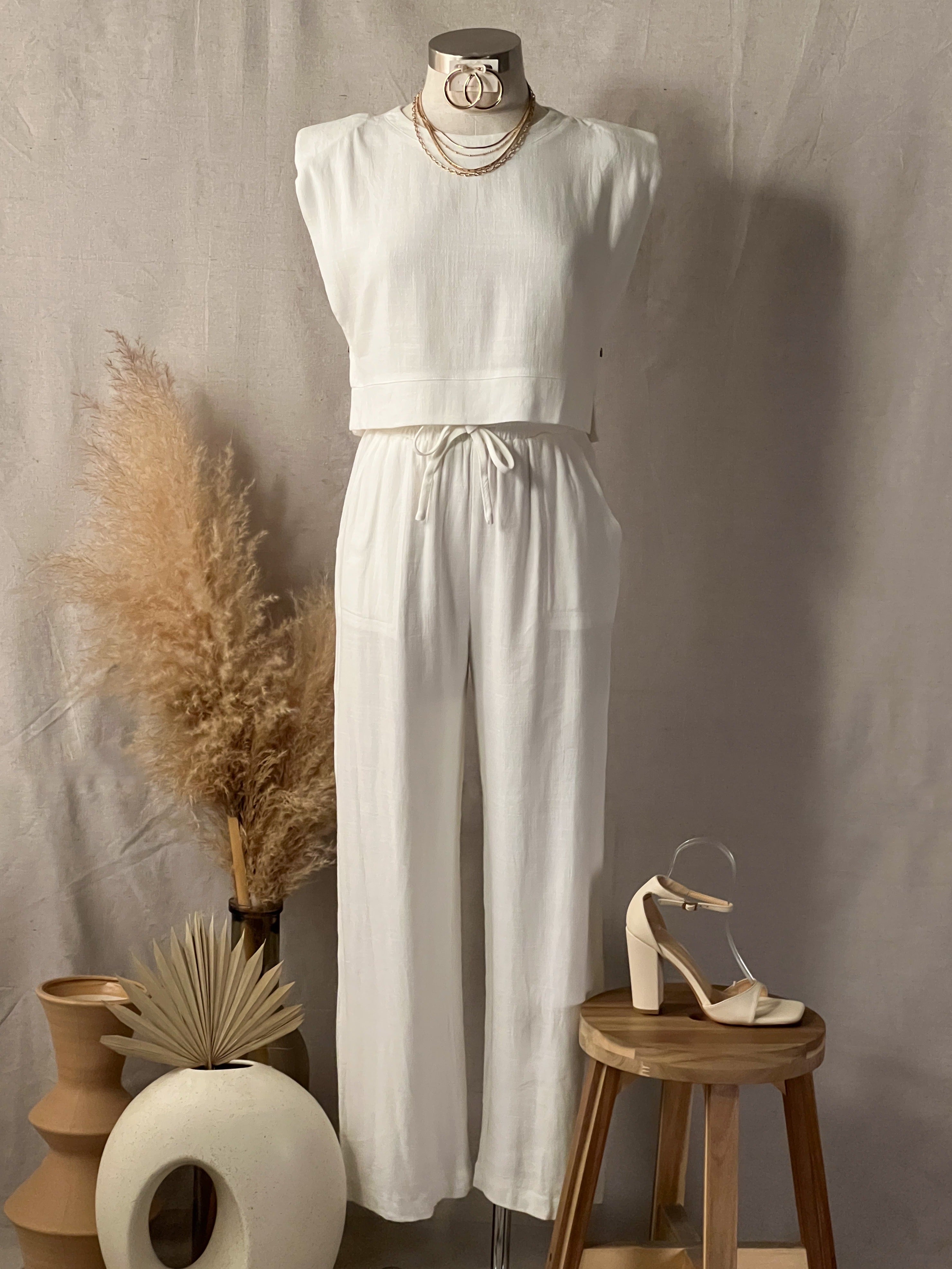 Lila Linen Pants Set