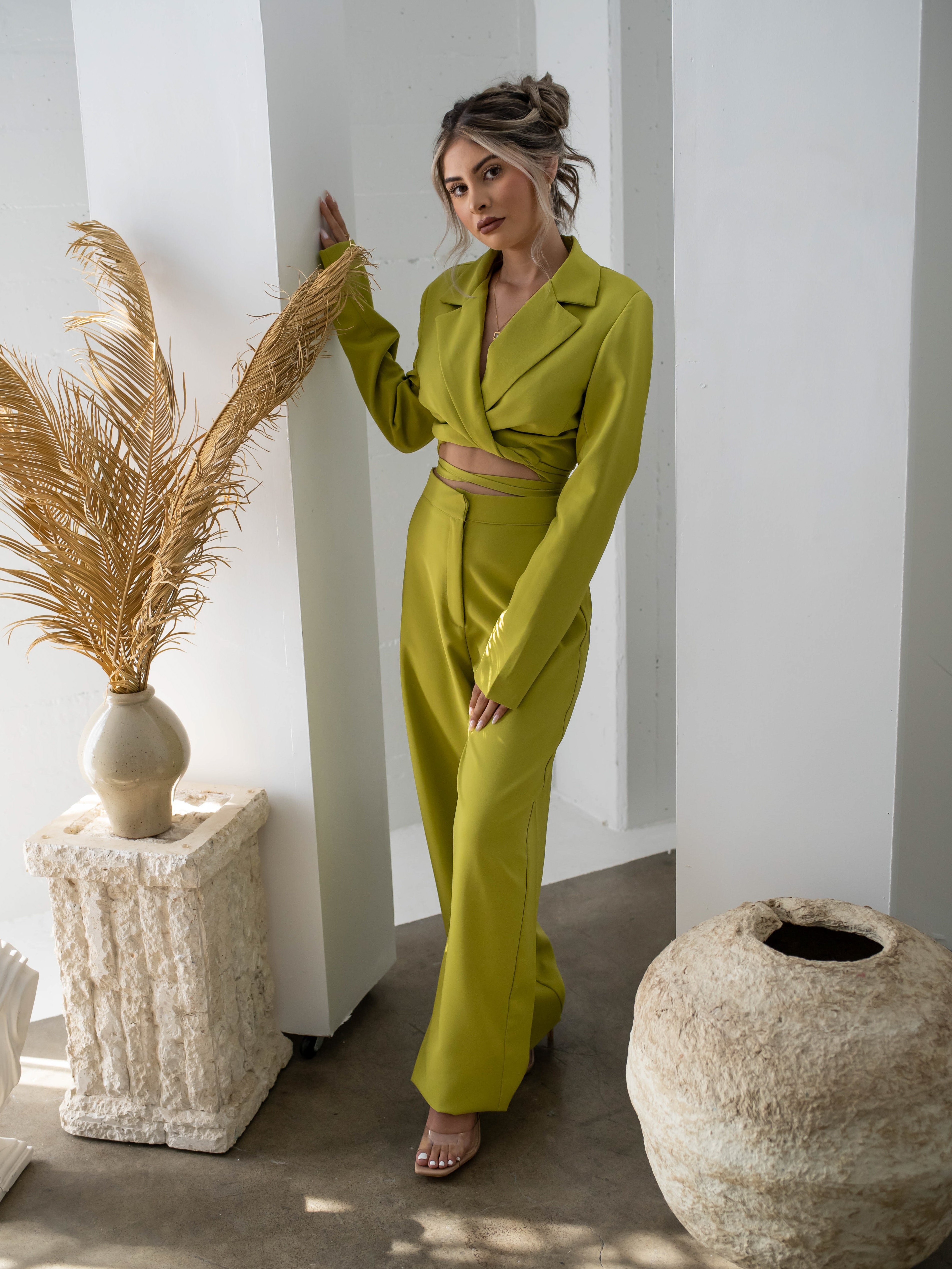 Lori Blazer Pants Set